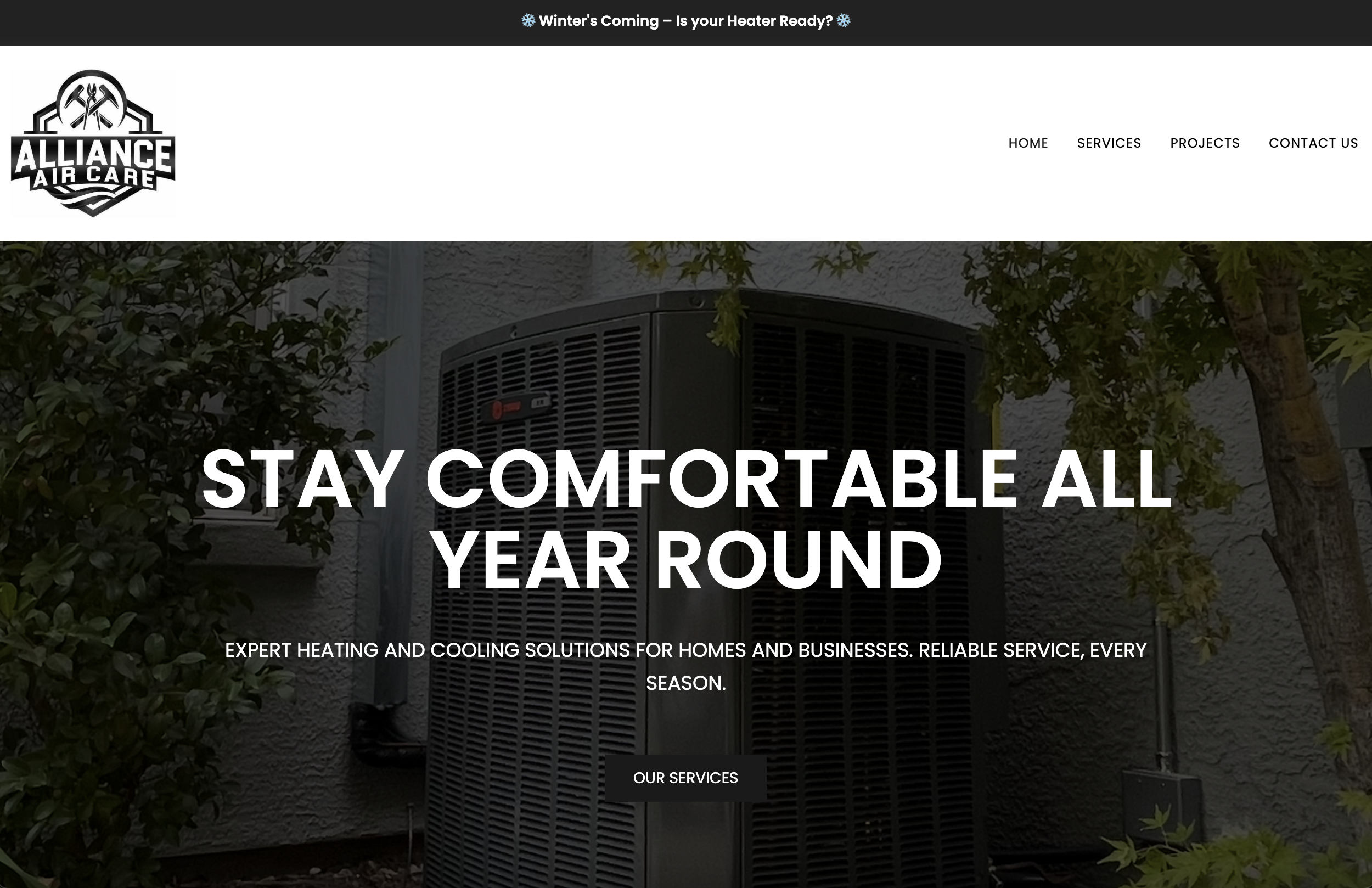 Alliance Air Care Website